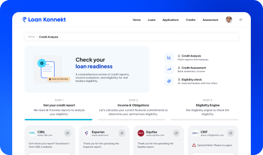 LoanKonnekt loan eligibility app preview